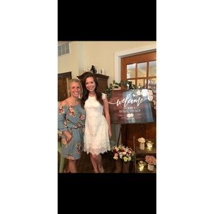 White Lace Cocktail Dress